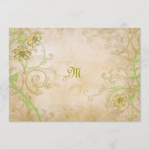 Invitation Vins et fleurs de la Renaissance Mariage dans