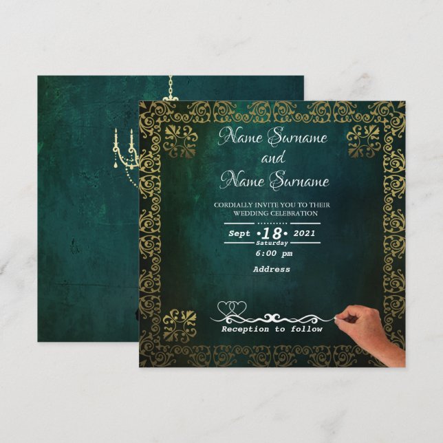 Invitation Vintage (Devant / Derrière)