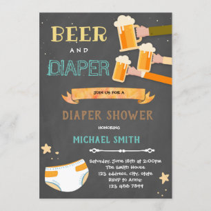 Invitation Vintage à la fête de la bière et de la 