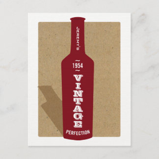 Invitation vintage à la fête du vin du 60e anniver