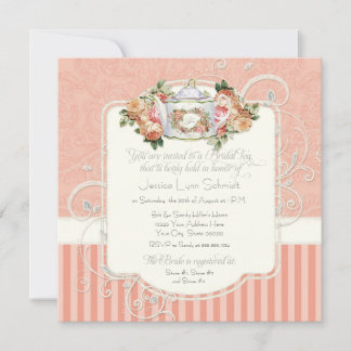 Invitation Vintage Antique Roses