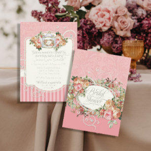 Invitation Vintage Antique Roses