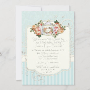 Invitation Vintage Antique Roses