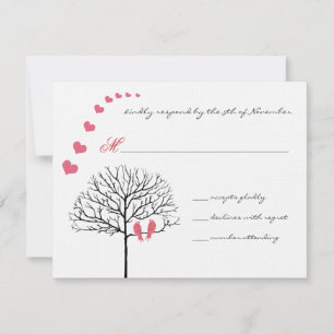 Invitation Vintage Birds Honeysuckle Pink Wedding Invite