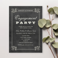 Vintage Black Chalkboard Mariage