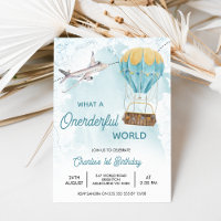 Vintage Bleu Jaune Onderday Monde 1er Anniversaire