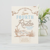 Vintage Blue Boys Premier Rodéo 4e anniversaire