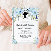 Vintage Blue Florals Bridgerton Fête des mariées