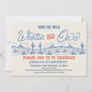 Invitation Vintage Blue Rodeo Comment Westin Était Un Anniver