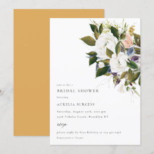 Invitation vintage Bouquet Floral Bridal