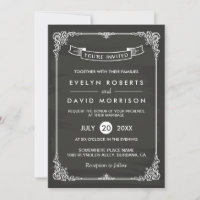 Vintage cadre de tableau de bord Élégant Mariage f