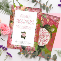 Vintage Camellia Floral 65e Anniversaire Brunch