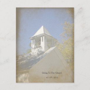 Invitation vintage de chapelle d'anthropologie