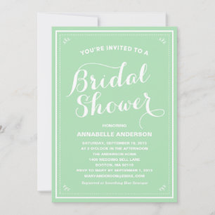 Invitation vintage de douche nuptiale