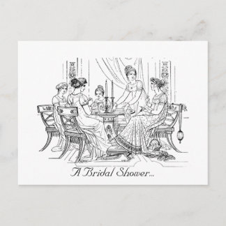 Invitation vintage de douche nuptiale