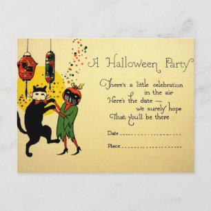 Invitation vintage de Halloween