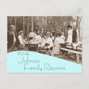 Invitation vintage de la Réunion de famille de