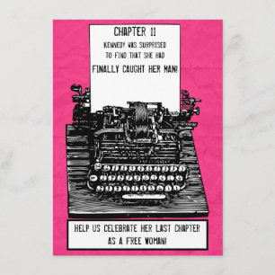 Invitation Vintage de machine à écrire