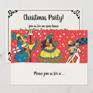 Invitation vintage de Noël victorienne