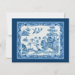 Invitation vintage de saule bleu