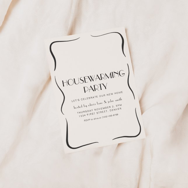 Invitation vintage du parti Whimsical Houseréchauf (Créateur téléchargé)