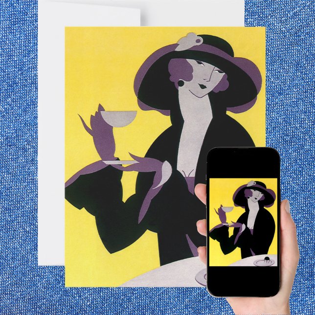 Invitation vintage Elegant Afternoon Tea Party (Créateur téléchargé)