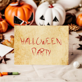 Invitation Vintage fête d'Halloween