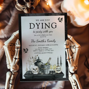 Invitation Vintage fête d'Halloween