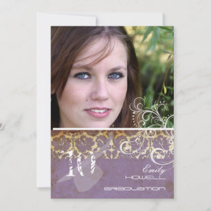 Invitation Vintage/Grunge/Swirls/Damask/Graduations