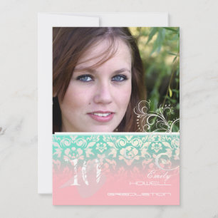 Invitation Vintage/Grunge/Swirls/Damask/Graduations