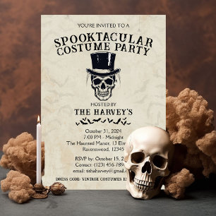 Invitation vintage Halloween Costume Party