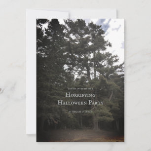 invitation vintage Halloween personnalisée