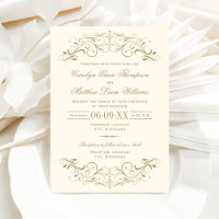 Vintage ivoire et Mariage d'or antique