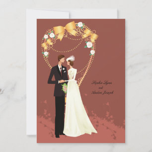 Invitation vintage majestueuse