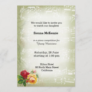 Invitation Vintage music