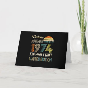 Invitation Vintage novembre 1974 Ce que je veux Edition Limit