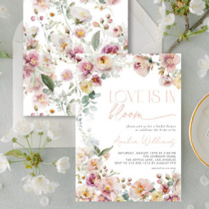 Invitation Vintage Peach Pink Love est dans la Fête des marié