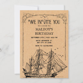 Invitation Vintage Pirate