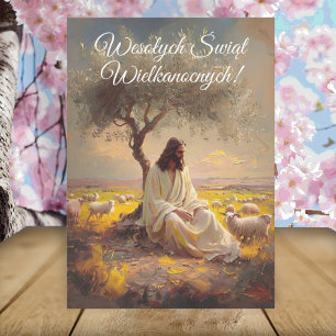 Invitation Vintage polonais Pâques Wesolego Alleluja