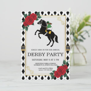 Invitation vintage pour la fête du Derby de course