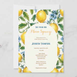 Invitation Vintage principale Squeeze citrus douche nuptiale