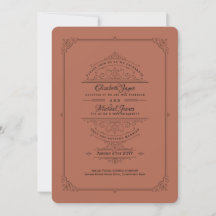 Vintage Regency Mariage en terre cuite
