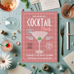 Invitation vintage Retro Corporate Cocktail Party