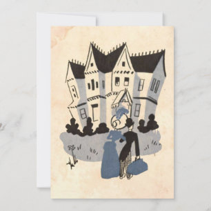 Invitation Vintage Retro Vieux Russe Couple Romantique Mariag