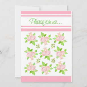 Invitation Vintage Roses Roses Fête d'été