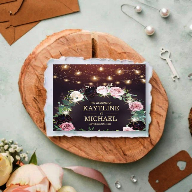 Invitation Vintage rustic countryside invite wedding (Créateur téléchargé)