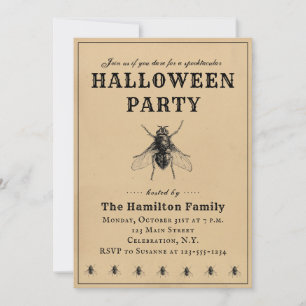 Invitation vintage Simple Halloween Party