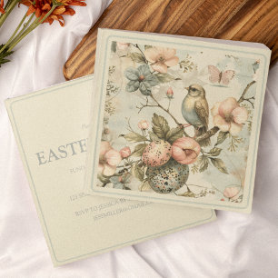 Invitation vintage Spring Floral Pâques Bunch