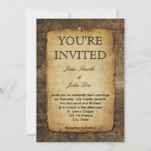 Invitation Vintage sur papier