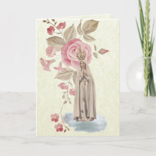 Invitation vintage traditionnelle catholique commu